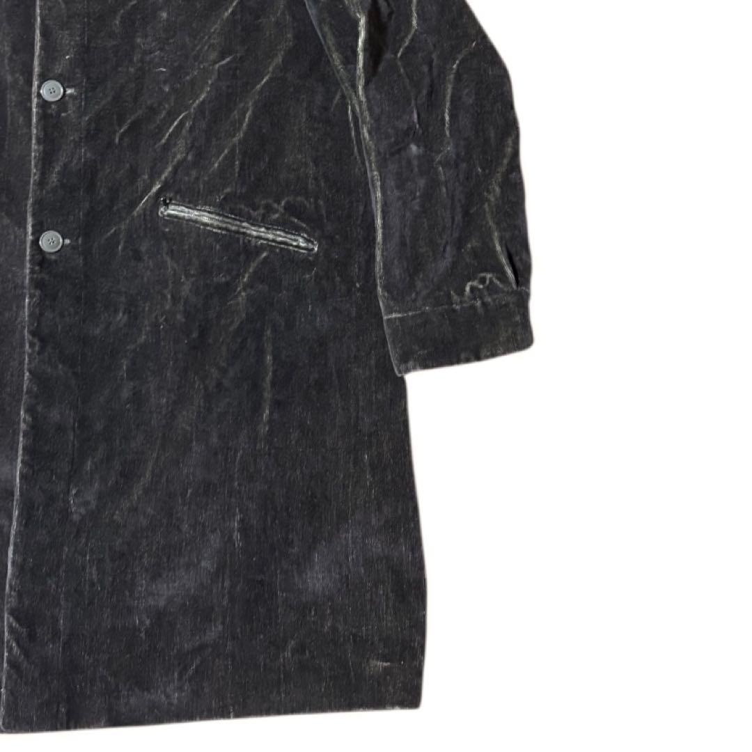 稀少サイズ54 GIORGIO ARMANI アーカイブ ベロア ロングコート - メルカリ