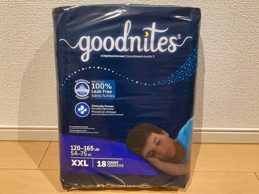 GoodNites 紙おむつ XXL 18枚入 男の子用 GoodNites 紙おむつ XXL 18枚入 男の子用 - メルカリ
