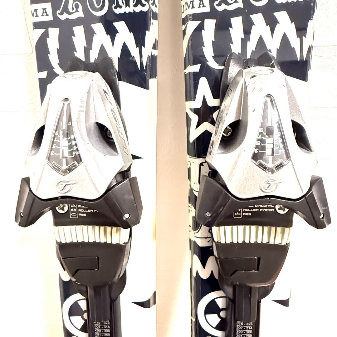 スキー板 ZUMA ショートスキー 100cm ビンディング調整可 初心者OK