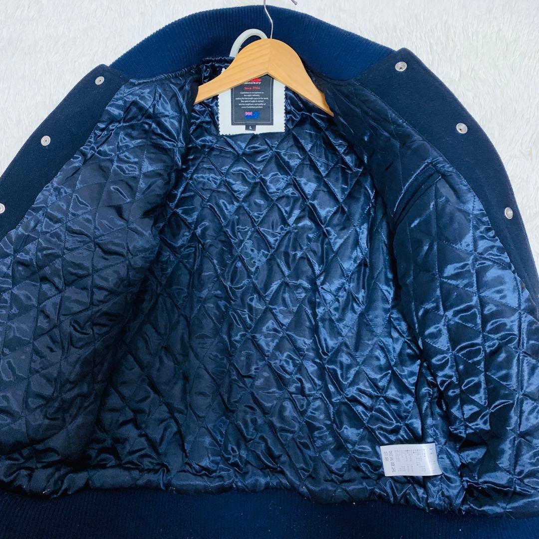 カンタベリー スタジャン レザー袖 牛革 スタジアム L ヴィンテージ