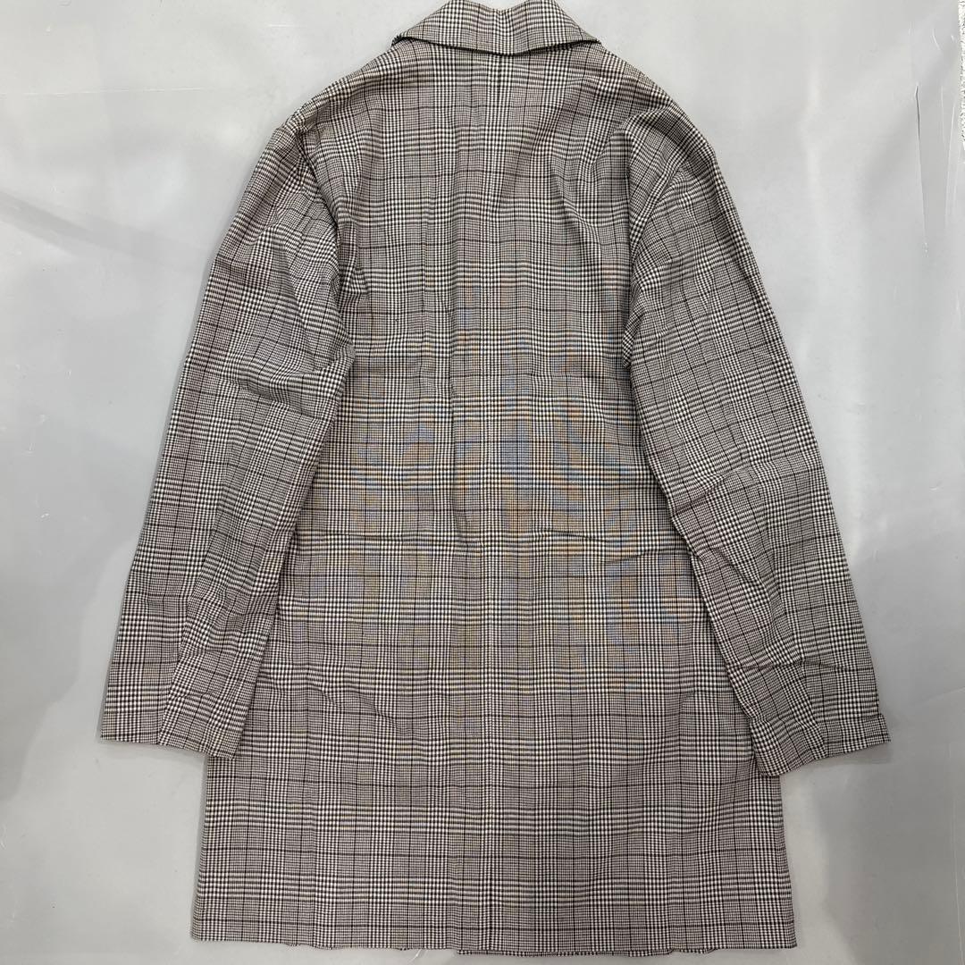 MISTER GENTLEMAN チェック ステンカラーコート