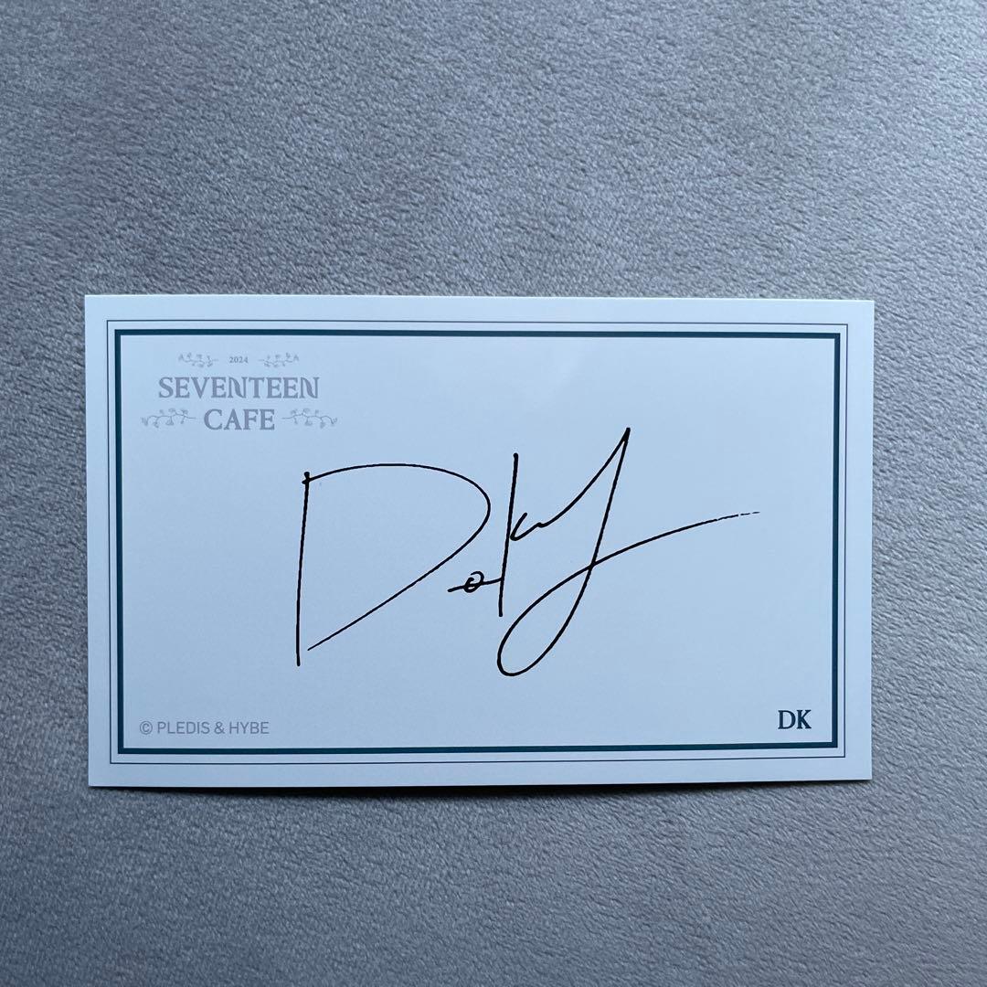 SEVENTEEN CAFE セブチカフェ 2024 ミンギュ サインカード - メルカリ