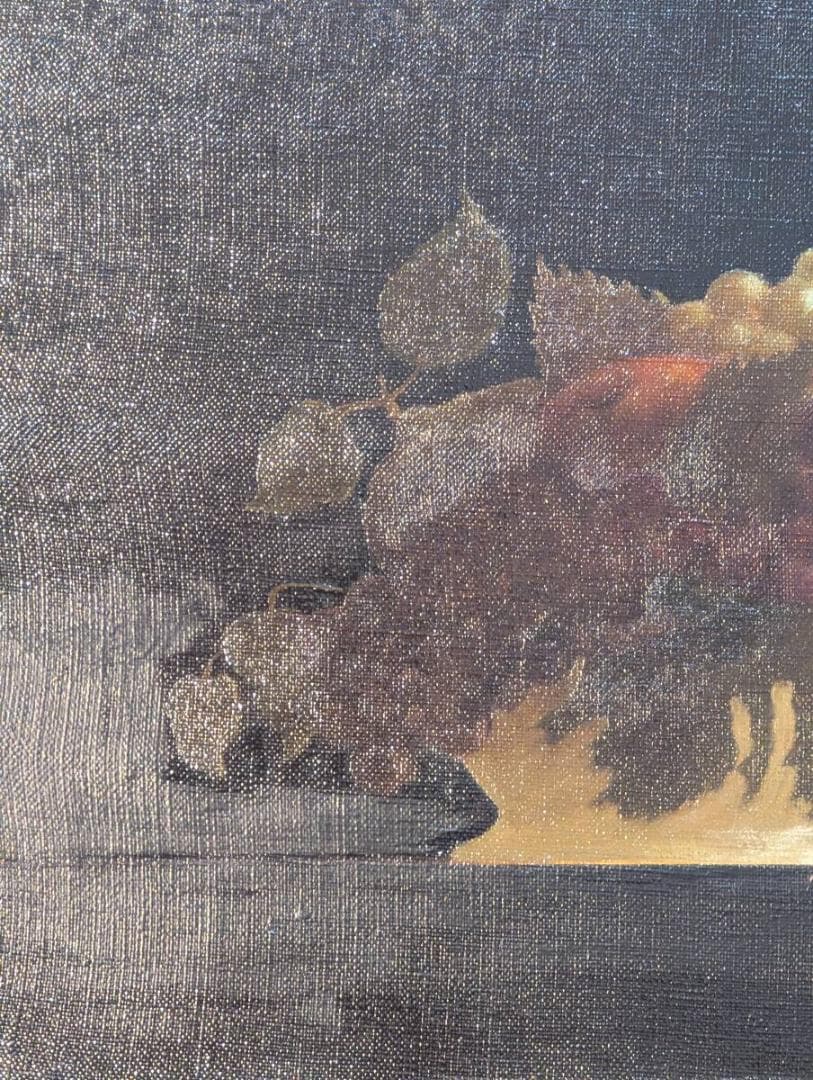 真作】絵画 尾崎進 油彩4号 静物 バロック風の重厚な一作 X117 - メルカリ