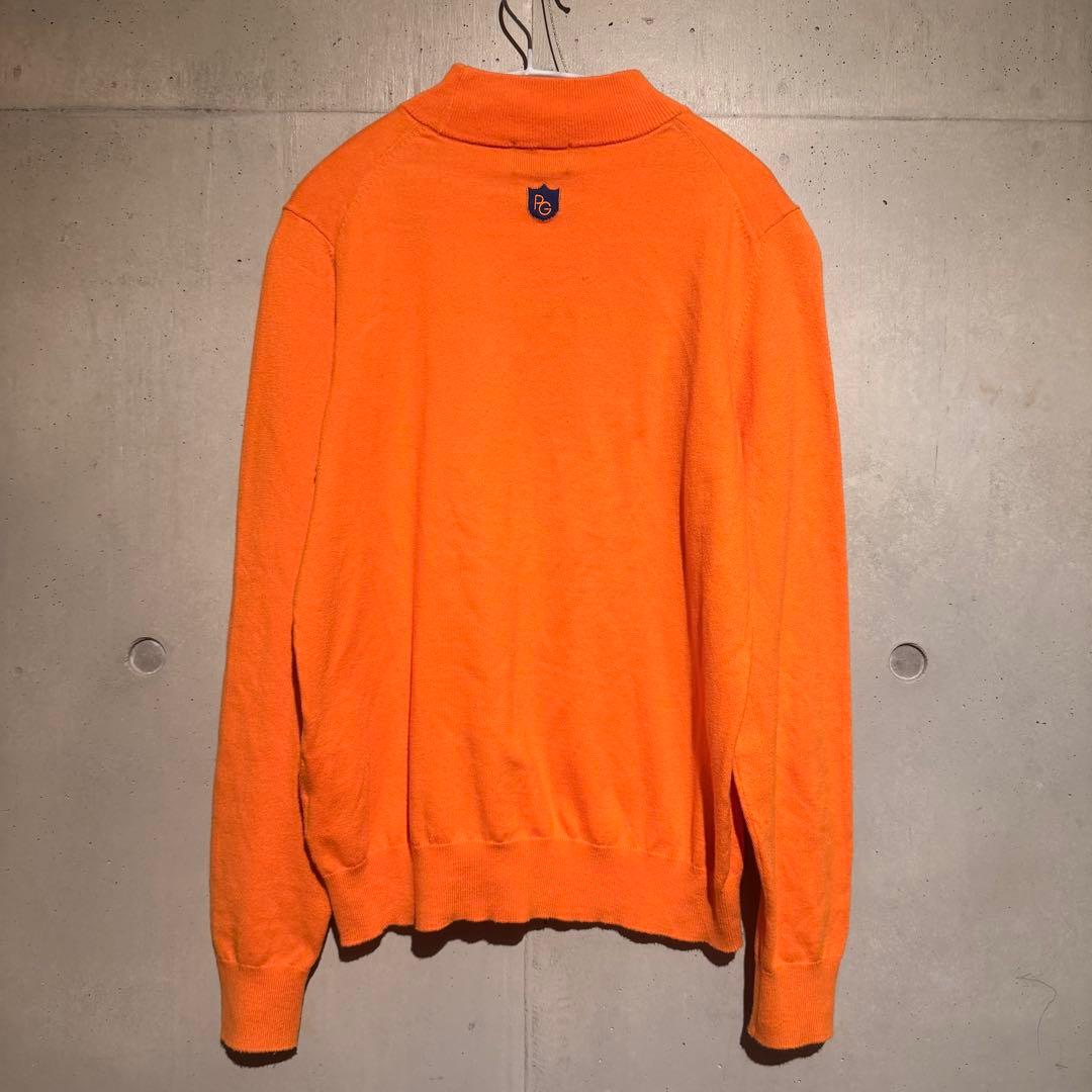 PEARLY GATES パーリーゲイツ 長袖 ニット ゴルフウェア オレンジ