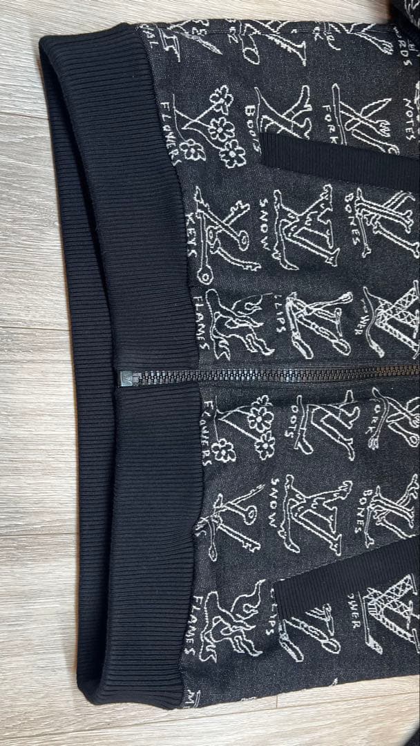 芸能人着用 Louis Vuitton ブルゾン 黒 希少 M ルイヴィトン