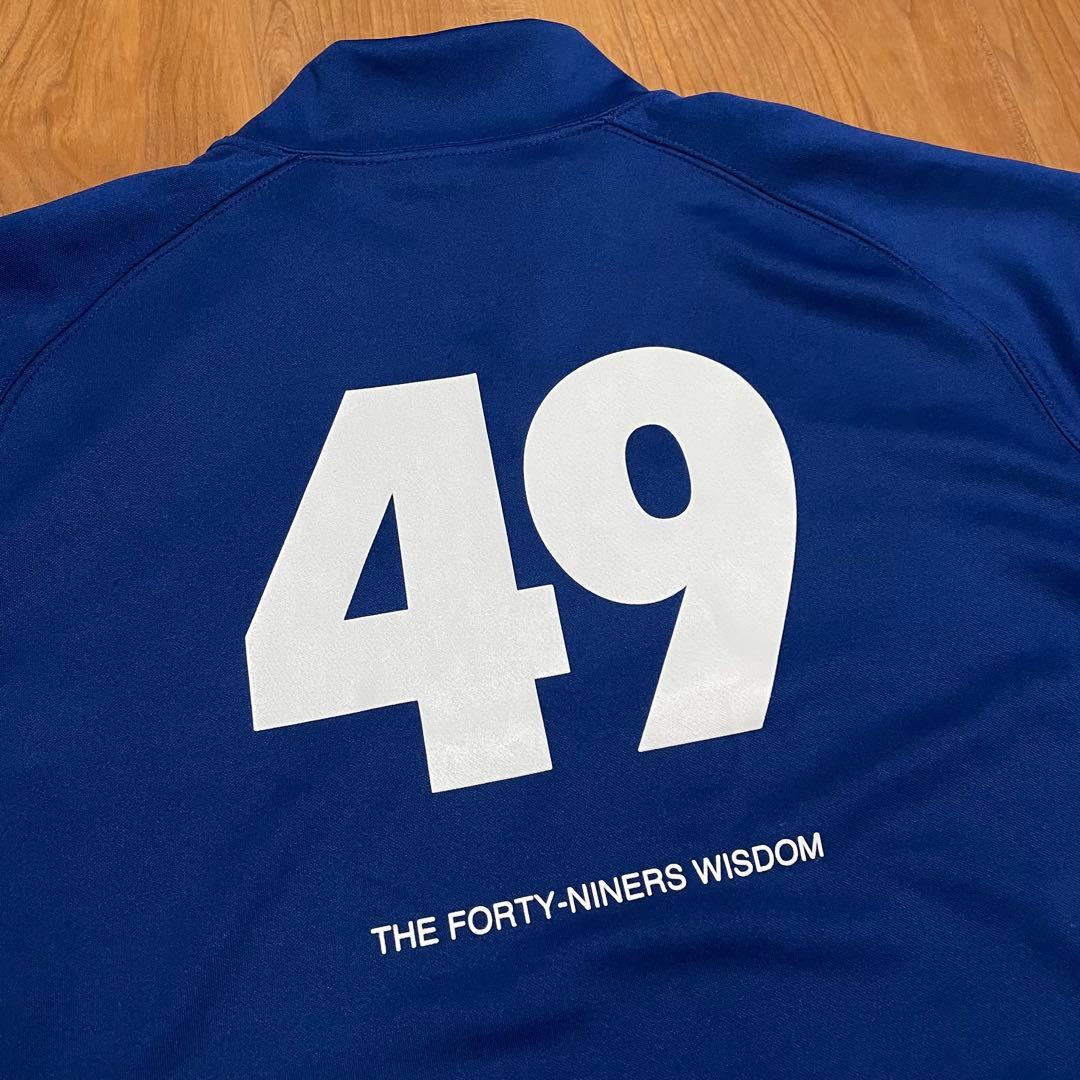 TFW49 モックネック Tシャツ ブルー XL ゴルフ オンライン