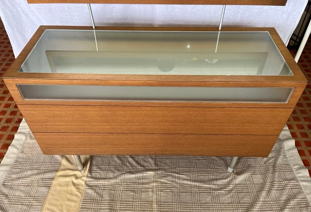 アンティーク】北欧レトロ 鏡台 3段引出し ドレッサー チェスト