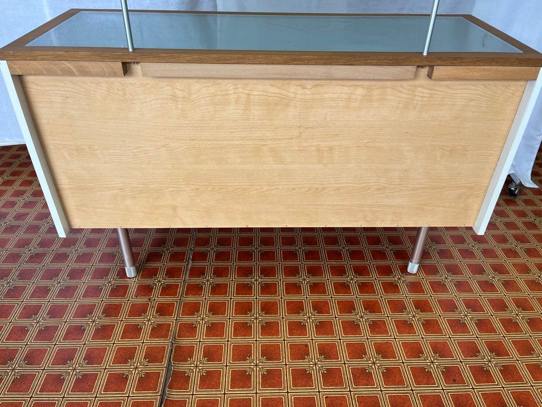 アンティーク】北欧レトロ 鏡台 3段引出し ドレッサー チェスト