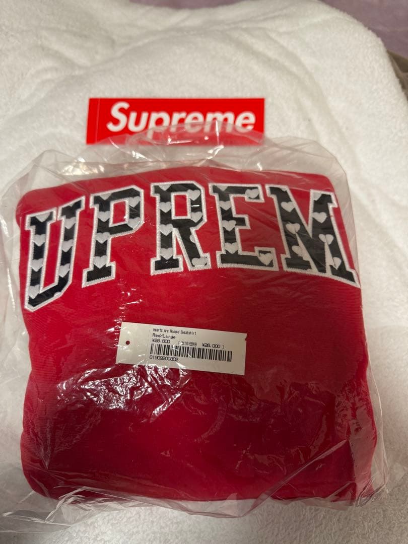新品 Supreme フーディ 21SS赤 パーカー Lサイズ 中古・古着通販】SUPREME (シュプリーム) プルオーバーパーカー レッド