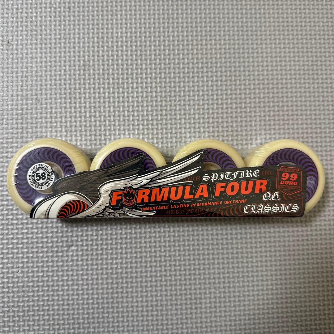 スケートボード SPITFIRE WHEEL FORMULAFOUR OG CLASSIC 58 Formula Four OG Classic Wheel 99D - 58mm – Premier