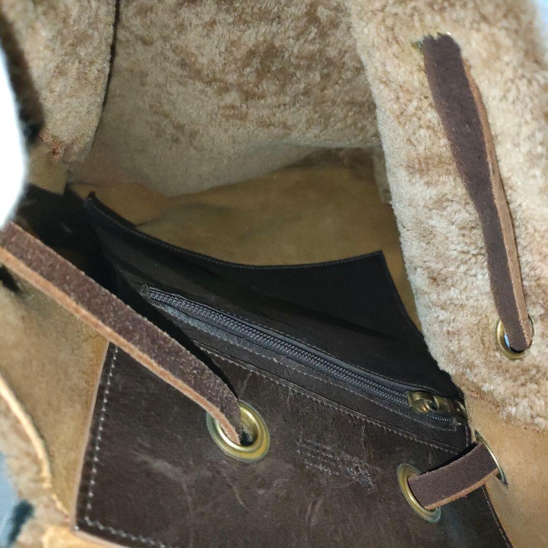 さぼさぼ様専用】IL BISONTE イル ビゾンテ リアルムートン リュック