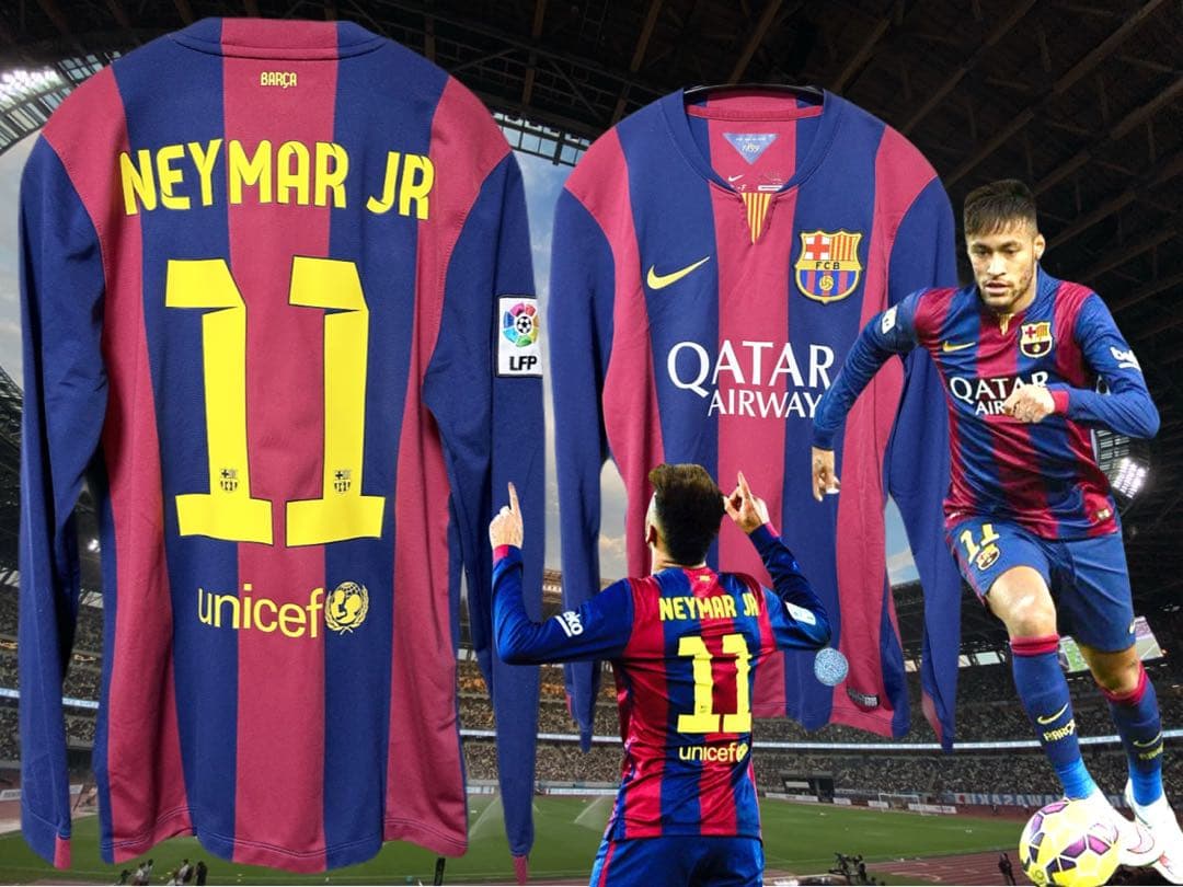 ネイマール#11】バルセロナ ユニフォーム 14/15 長袖Sサイズ - メルカリ