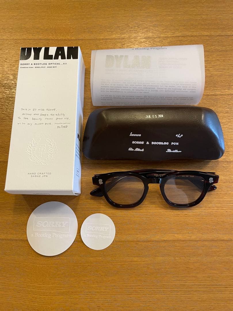 SORRY A BOOTLEG PROGRAM 6.0 DYLAN ディラン SORRY A BOOTLEG OPTICAL 6.0 「 DYLAN 」 SORRY A BOOTLEG OPTICAL