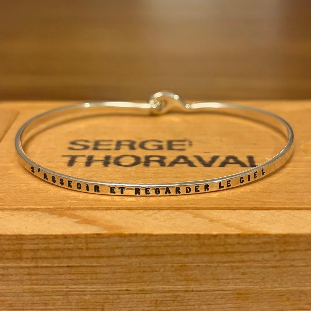 SERGE THORAVAL 座って空を シルバー ブレスレット バングル - メルカリ