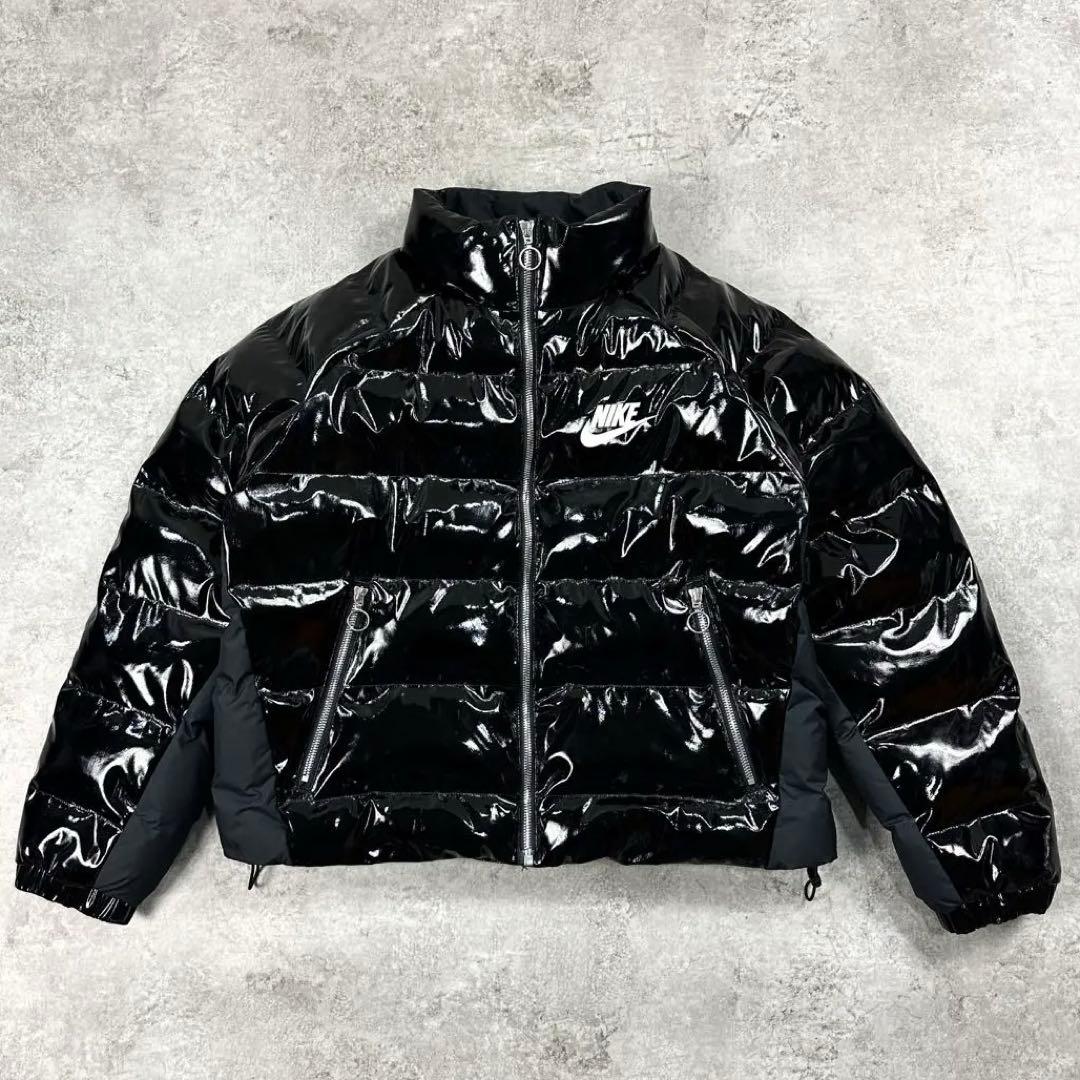 ふ様専用NIKE ナイキエナメルダウンジャケット ブラック Lサイズ