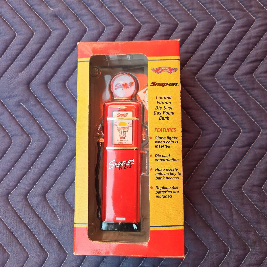 スナップオン ガスポンプ バンク 貯金箱 ジオラマ ミニチュア 1/12 RED ЗЗ Snap-on スナップオン ミニチュア工具箱 貯金箱 KRL Series