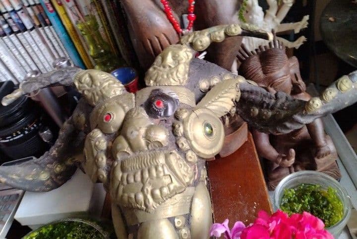 呪物ゴートスカル チベット密教 法具 チベット 山羊のカパラ