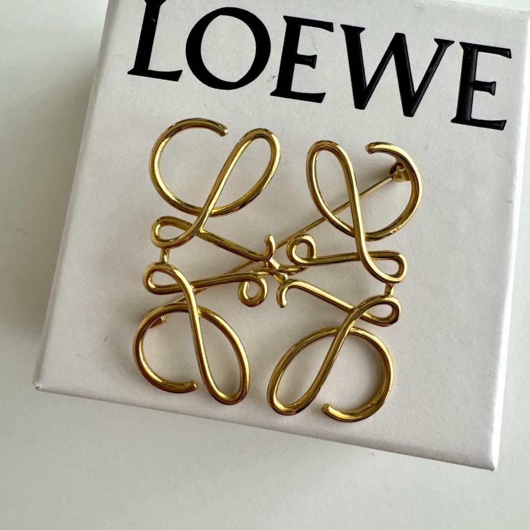 正規品】LOEWE ロエベ ブローチ ゴールド【ギャランティカード付き