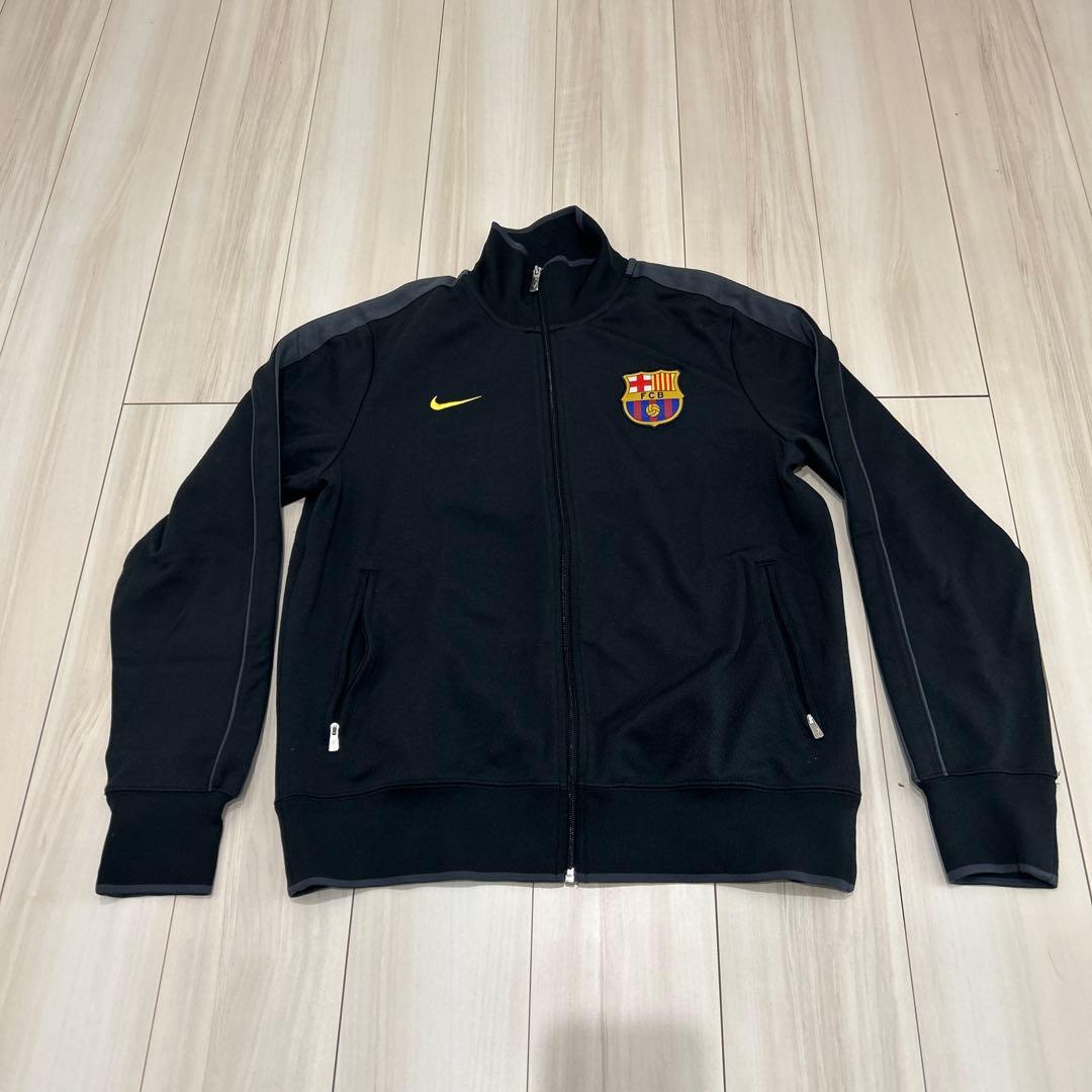 Nike FC Barcelona ジャージ Lサイズ ブラック Nike FC Barcelona Tech Fleece Windrunner Erkek Kapüşonlu Futbol