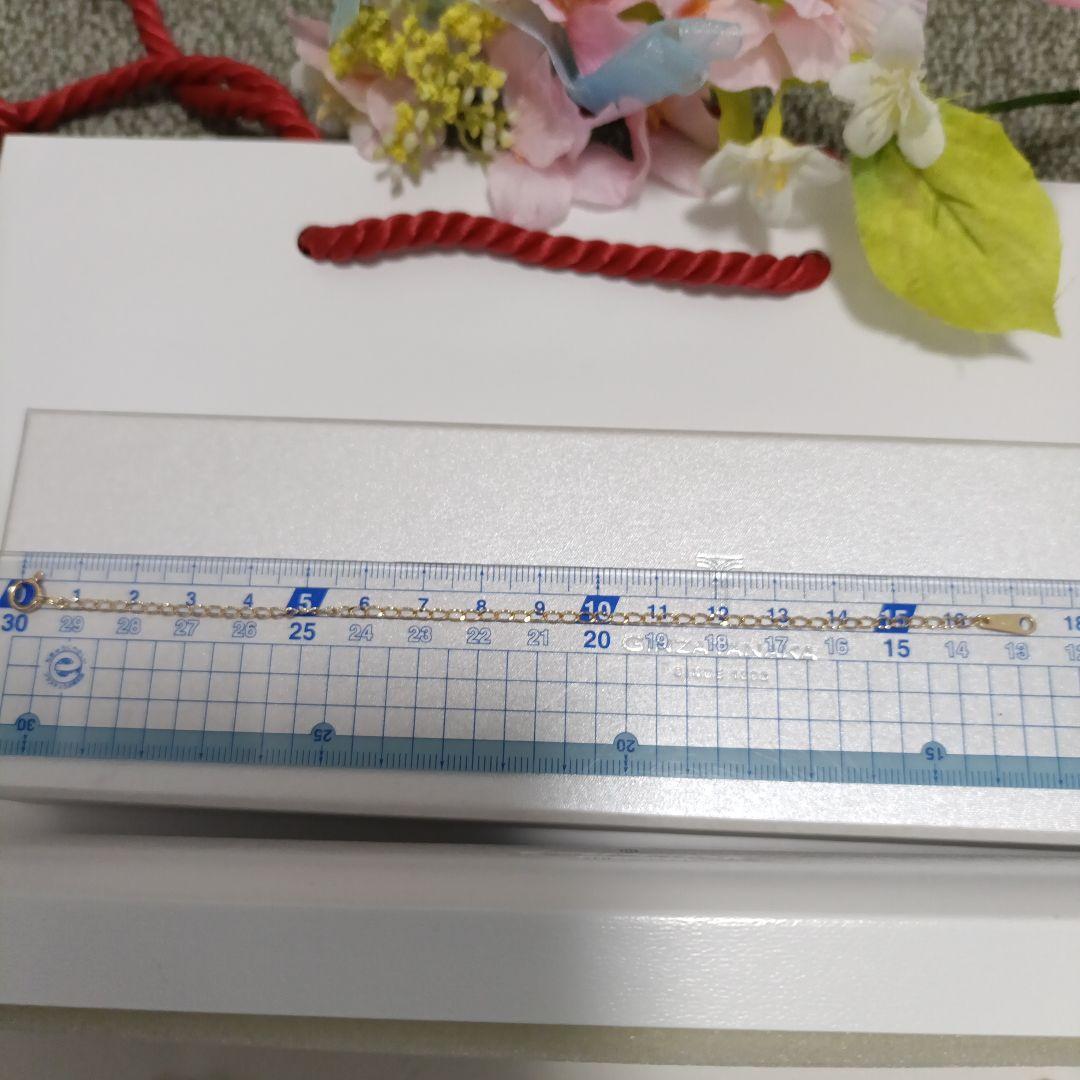 終了前価格【K18YG製】GINZA TANAKA製 ブレスレット17cm