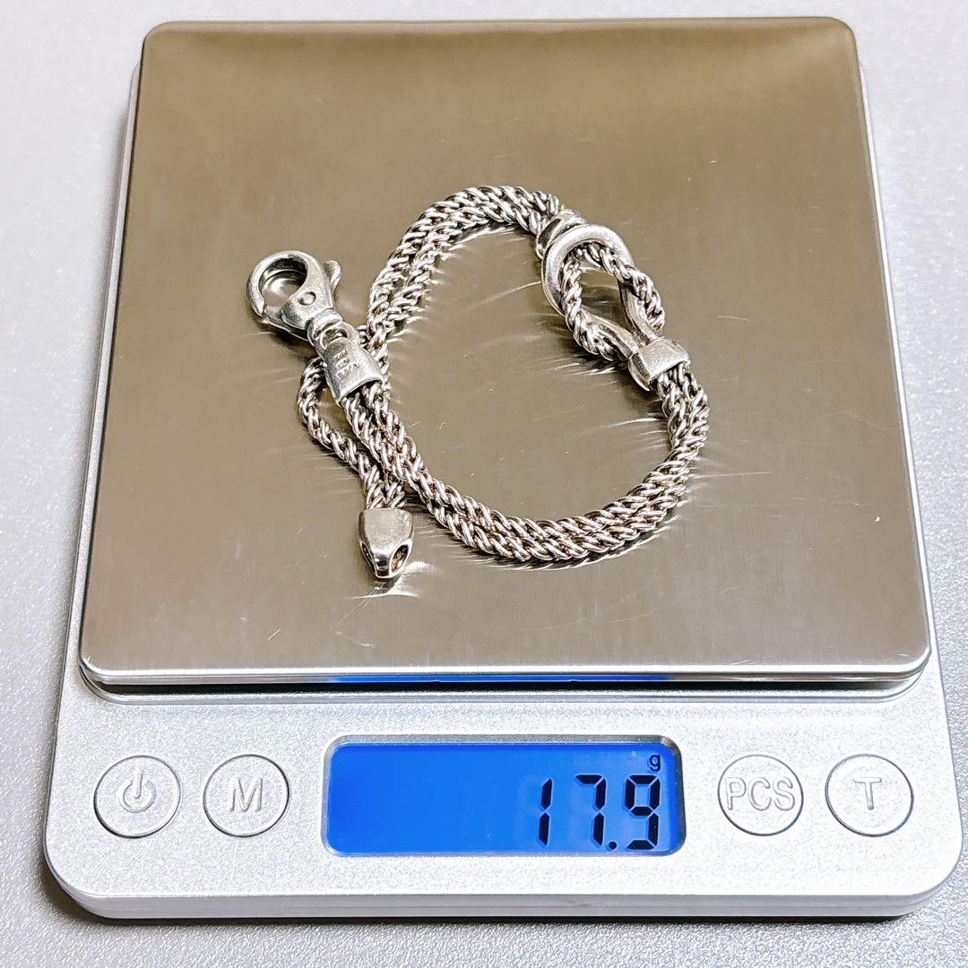 【美品】19.5cm ティファニー ダブルロープ ブレスレット SV925