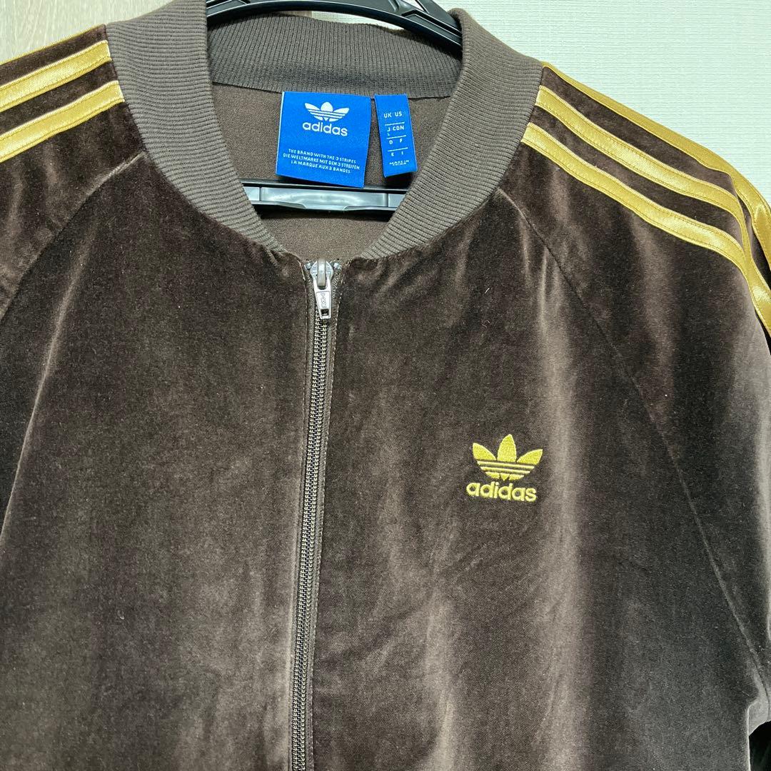 adidas originals ベロアトラックトップ Lサイズ B&Y別注