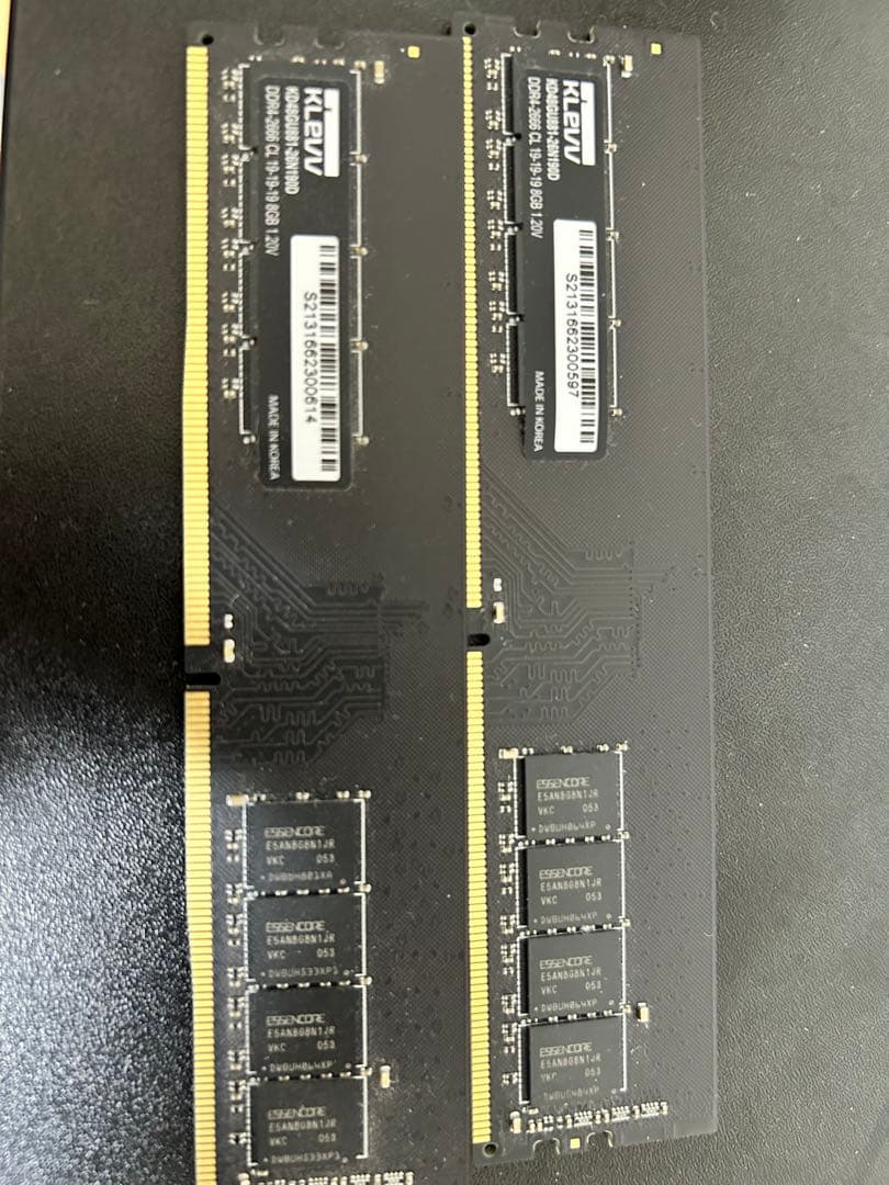 KLEVV DDR4 16GBメモリ 2666MHz Amazon | ESSENCORE KLEVV オーバークロックPC用 メモリ DDR4-2666