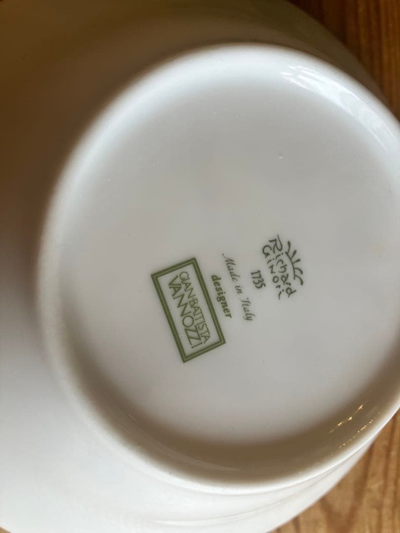 ジノリ ベッキオフィオーリベルディ 14.5サラダフルーツボウル - メルカリ