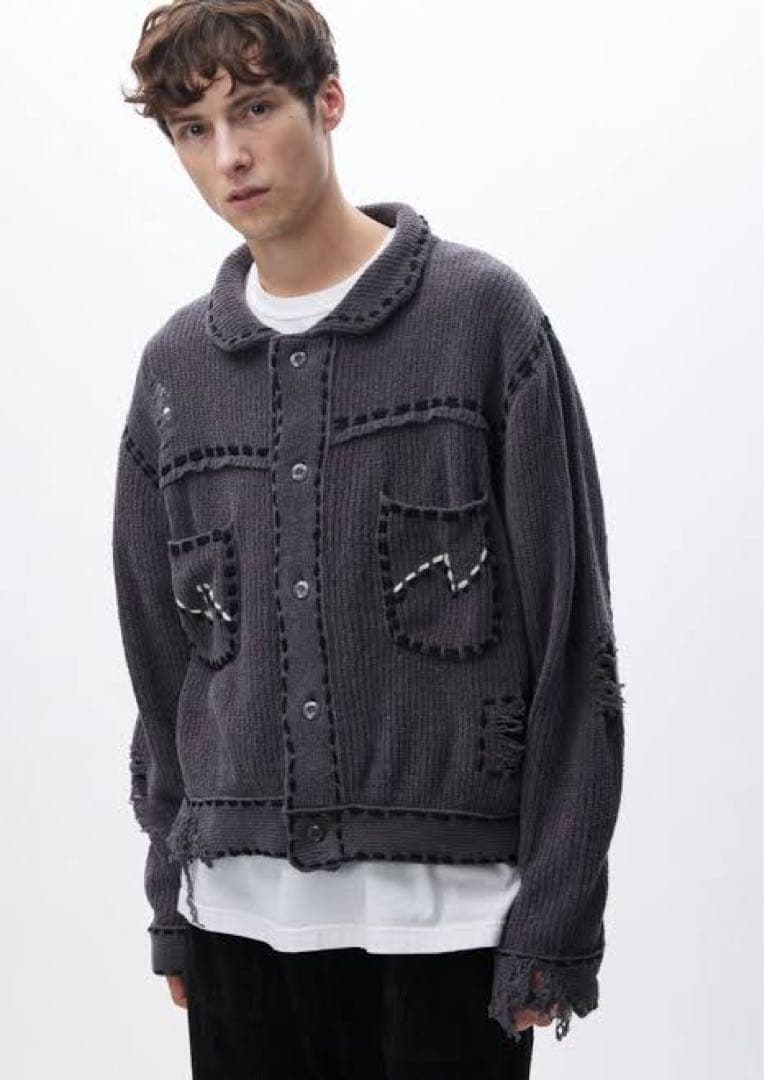 PHINGERIN PG1 KNIT ネイビー 高橋文哉さん着用 なにわ男子 長尾謙杜