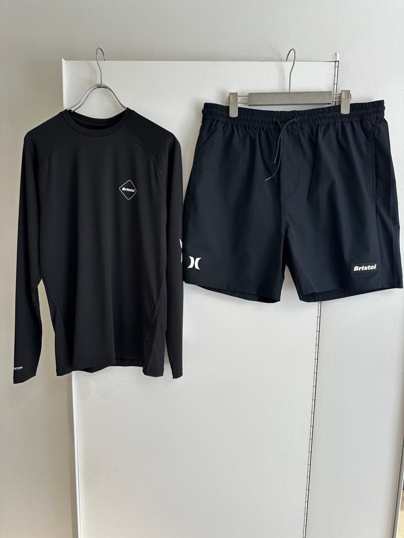 セットFCRB Hurley RASH GUARD、 SWIM SHORTS Hurley（ハーレー） 水着 「Hurley:ハーレー」水陸両用ボードショーツ