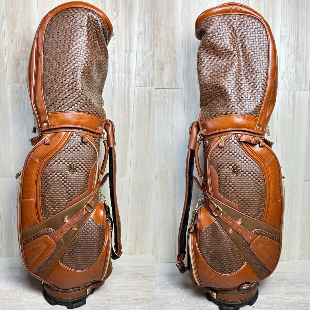 高級感】マジェスティ ゴルフキャディバッグ ブラウン MJ 美品！豪華！