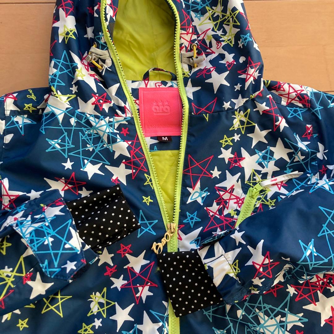 カラフル星柄スノーボードウェア Mサイズ asics arg