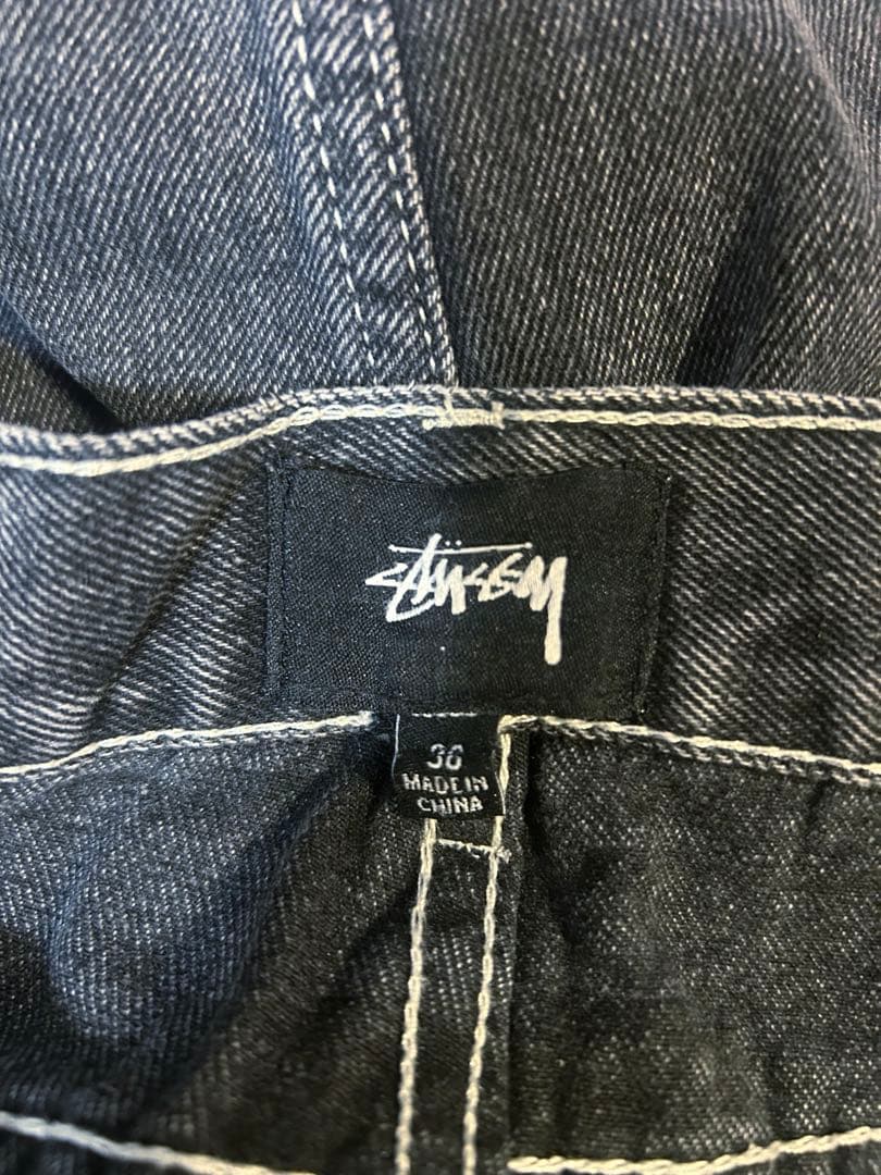 STUSSY BIG OL ブラックデニム36！ バギーパンツ 野村訓市-設置送料無料