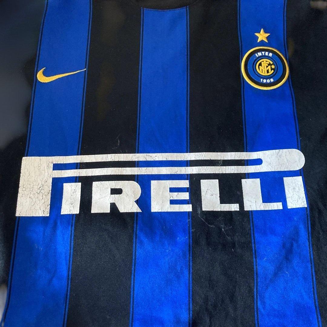 ナイキ イタリアインテル ジャージ 長袖77 サッカーユニフォーム M NIKE