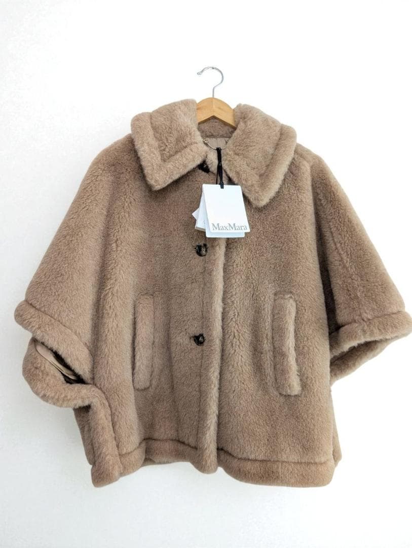 MAX MARA TENEBRE4 カシミヤ テディベア ケープ アルビノ - メルカリ