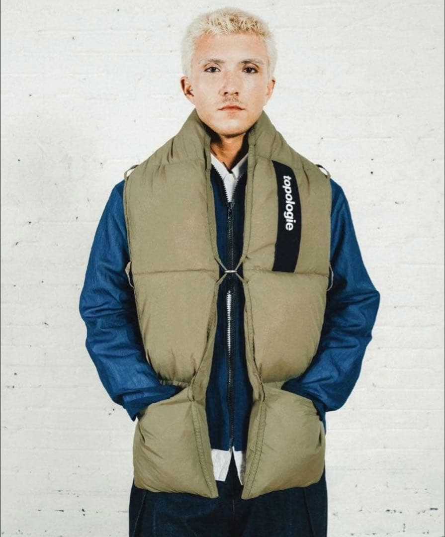 topologie マフラー Puffer Scarf モスグリーン - 小物セール アウトレット