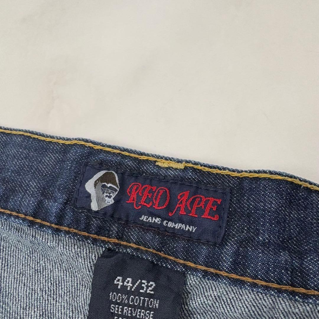 REDAPE 超極太 オーバーサイズ プリント デニム バギーパンツ B系