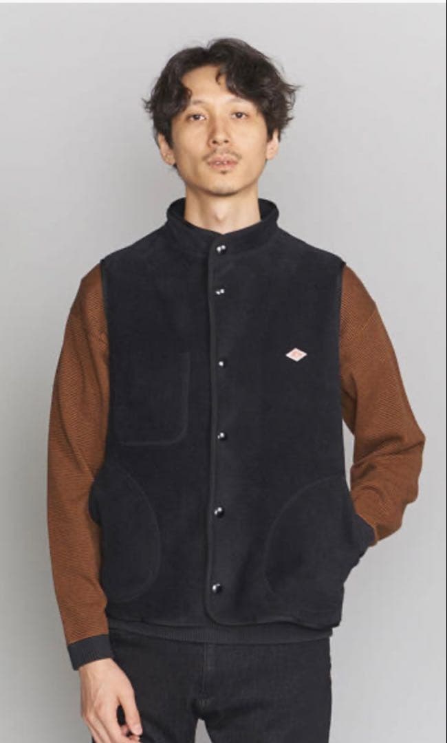 ダントン　フリース　ベスト　40 黒　美品 中古・古着通販】DANTON (ダントン) フリースベスト ブラック サイズ