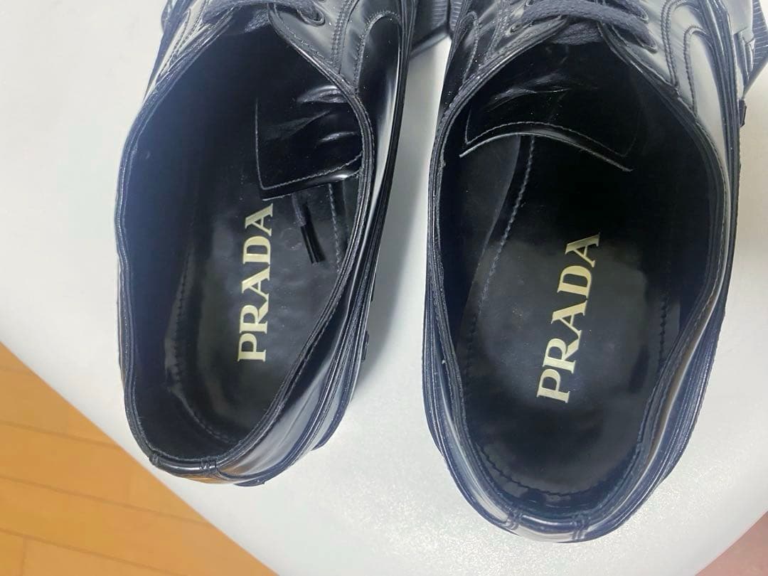 最終価額PRADA プラダ12aw 幾何学ドレスシューズ サイズ9美品 - メルカリ