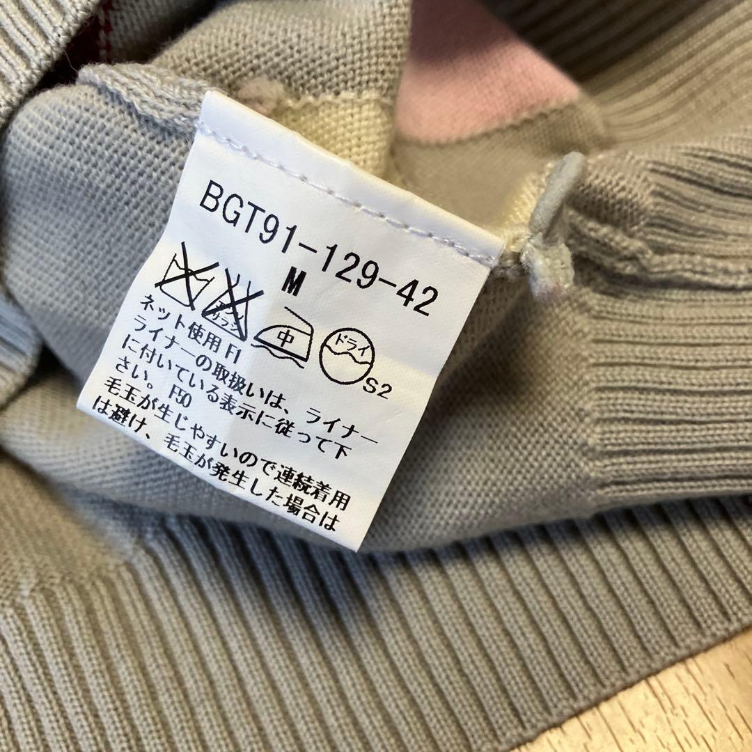 新着スポーツ - 美品Burberry Golf ダイヤモンドパターン ウール100