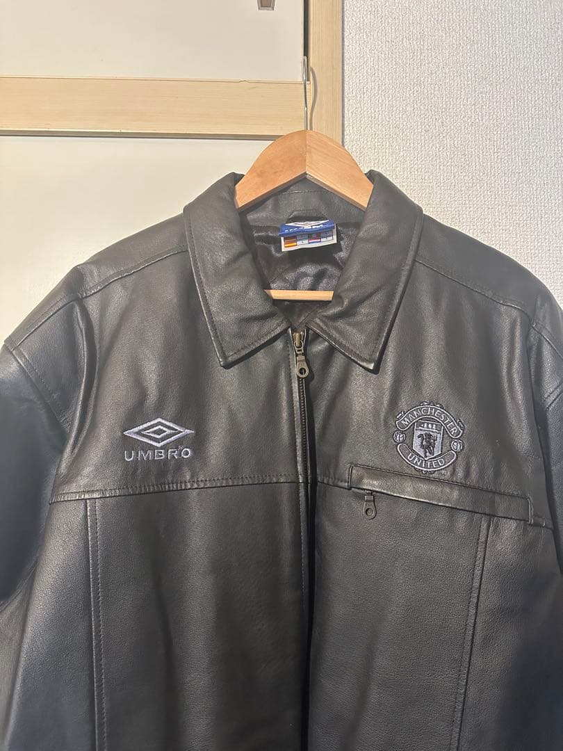 ま*。様 超激レア‼︎umbro 90s マンチェスターユナイテッド レザーハー