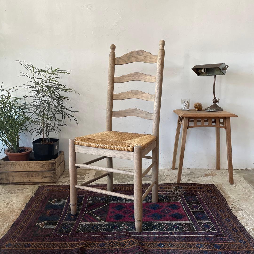ヴィンテージ ダイニング藁チェア カフェチェア 剥離 no2 L1081015022