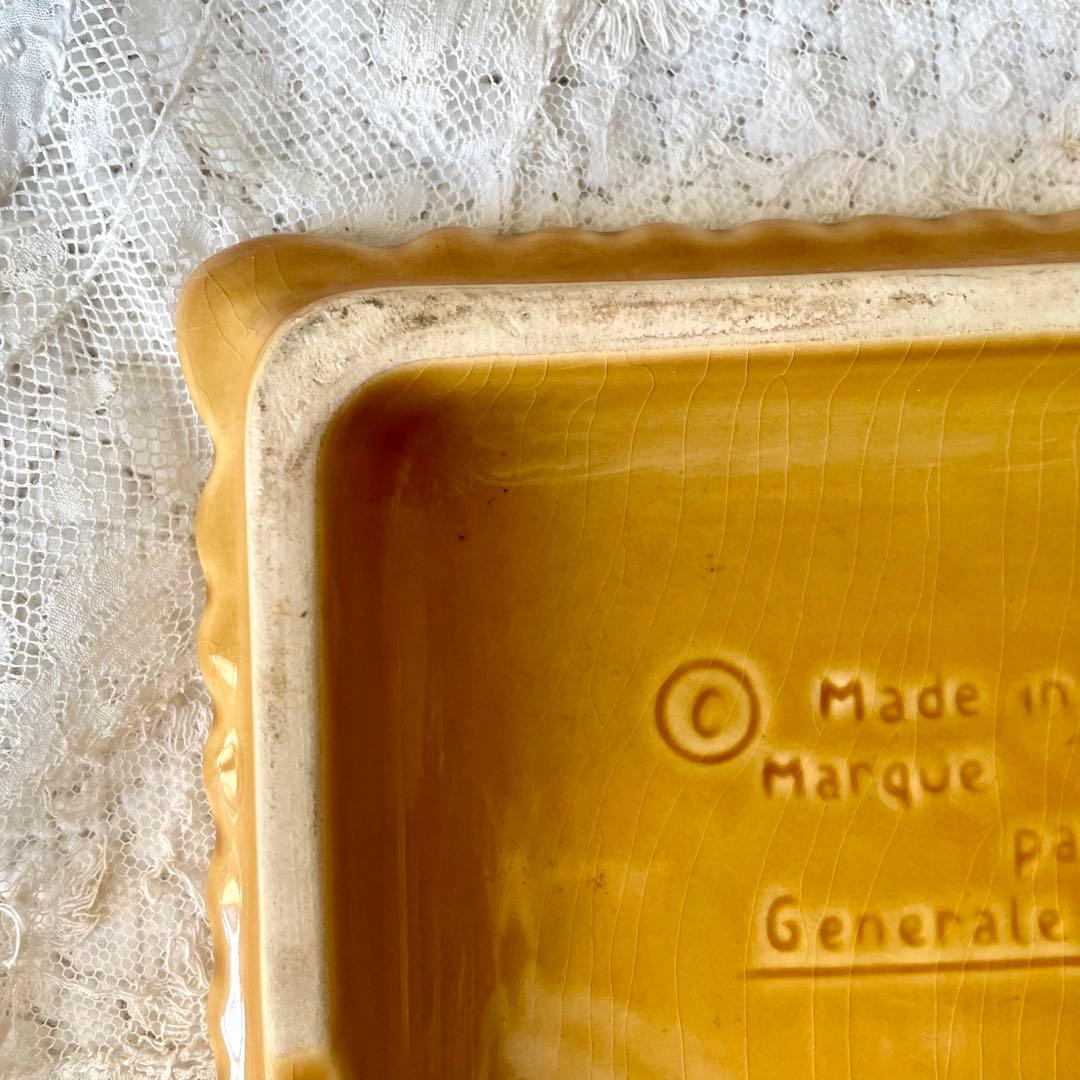 LUビスケット 陶器プレート トリベット鍋敷き フランスアンティーク