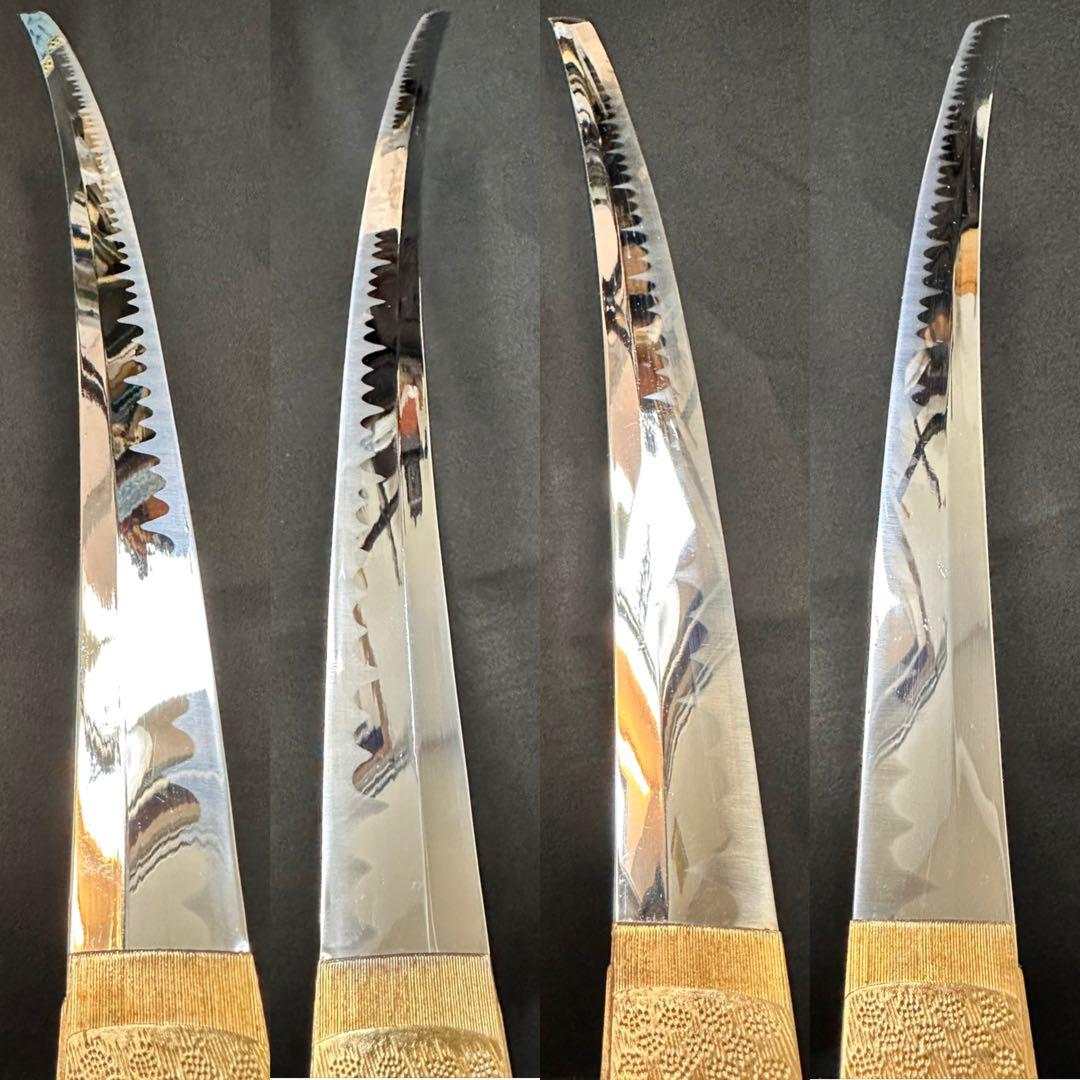 模造刀セット 打刀 脇差 鞘付長さ約69/104cm 黒鞘 25C36