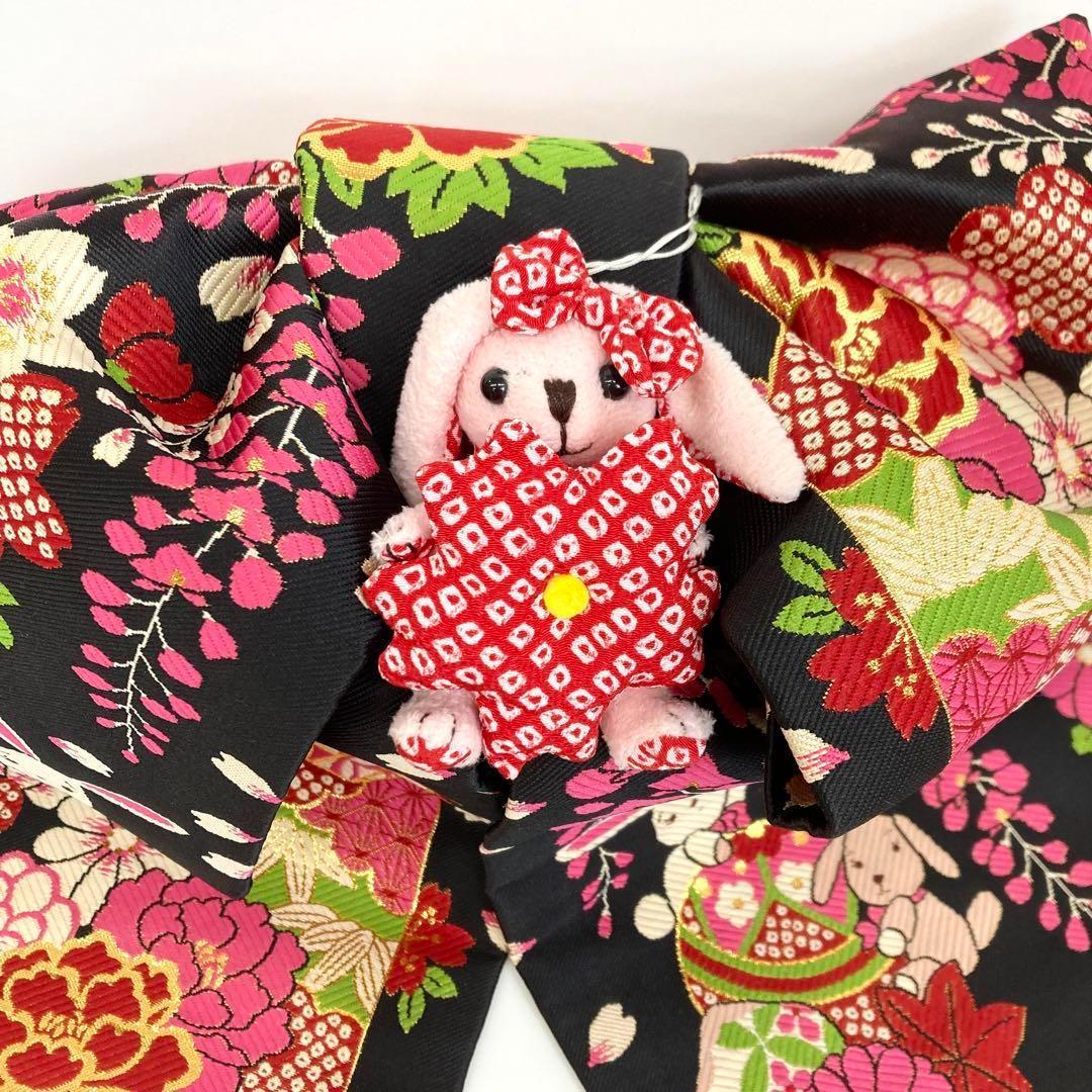 着物と帯 時流】O2449y◇七五三 7才女の子作り帯◇ポンポネット風