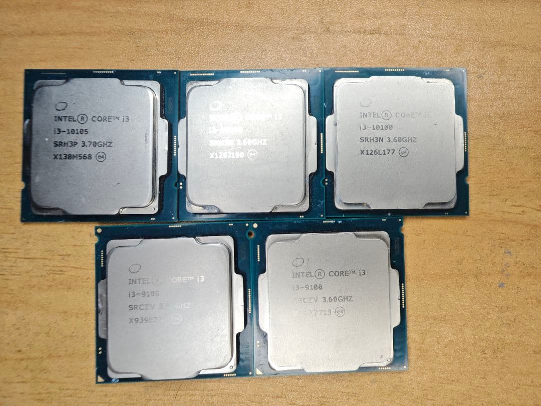 m*o様 Intel Core i3 CPU 5個セット m*o様 Intel CPU 5種セット m*o様 Intel CPU 5
