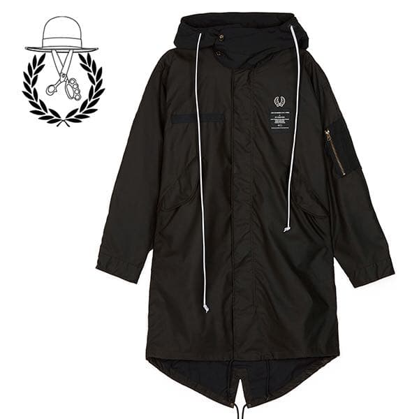 FRED PERRY x ART COMES FIRST モッズコート 希少S 希少モデル】アート