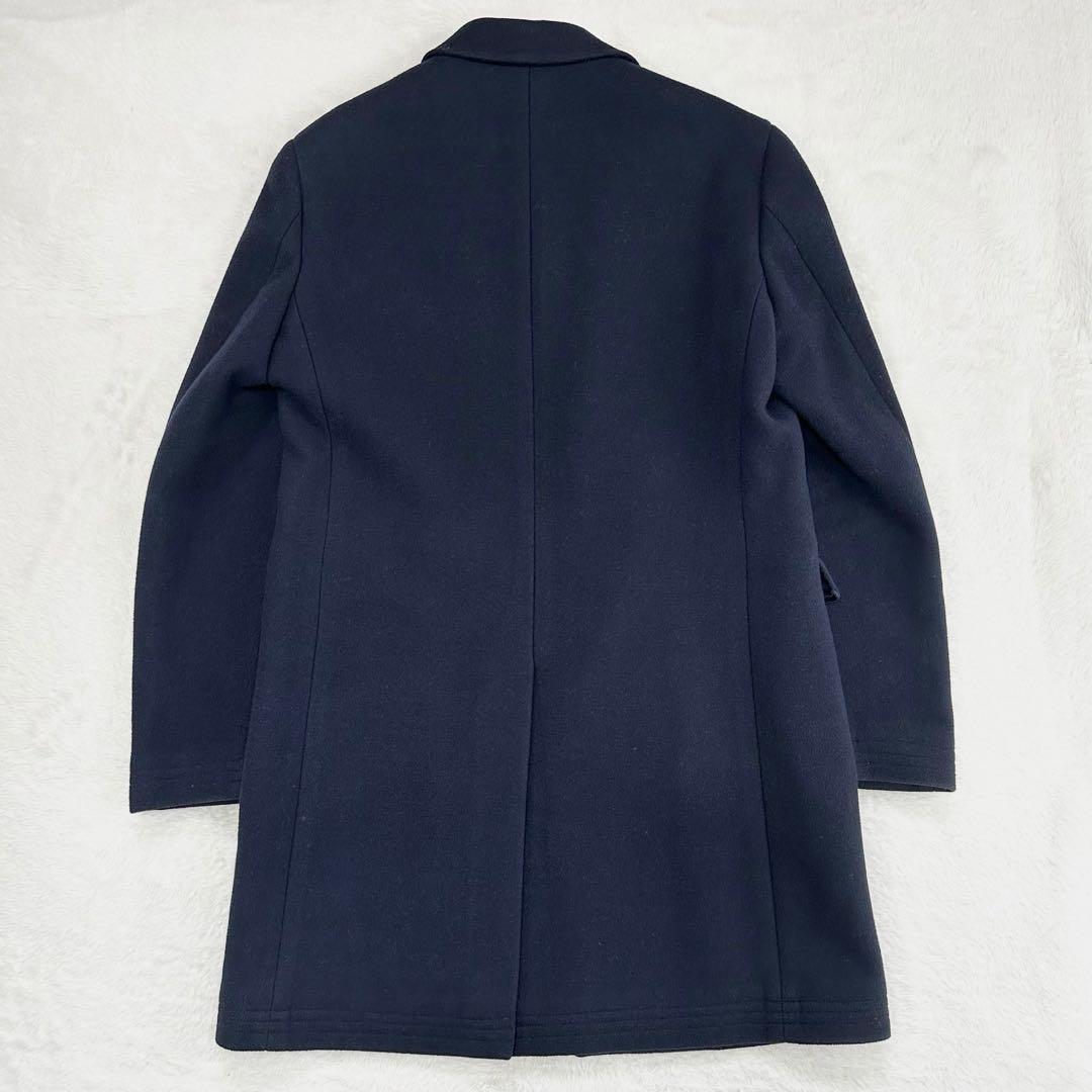 ポロラルフローレン チェスターコート ネイビー ウール Sサイズ メンズ