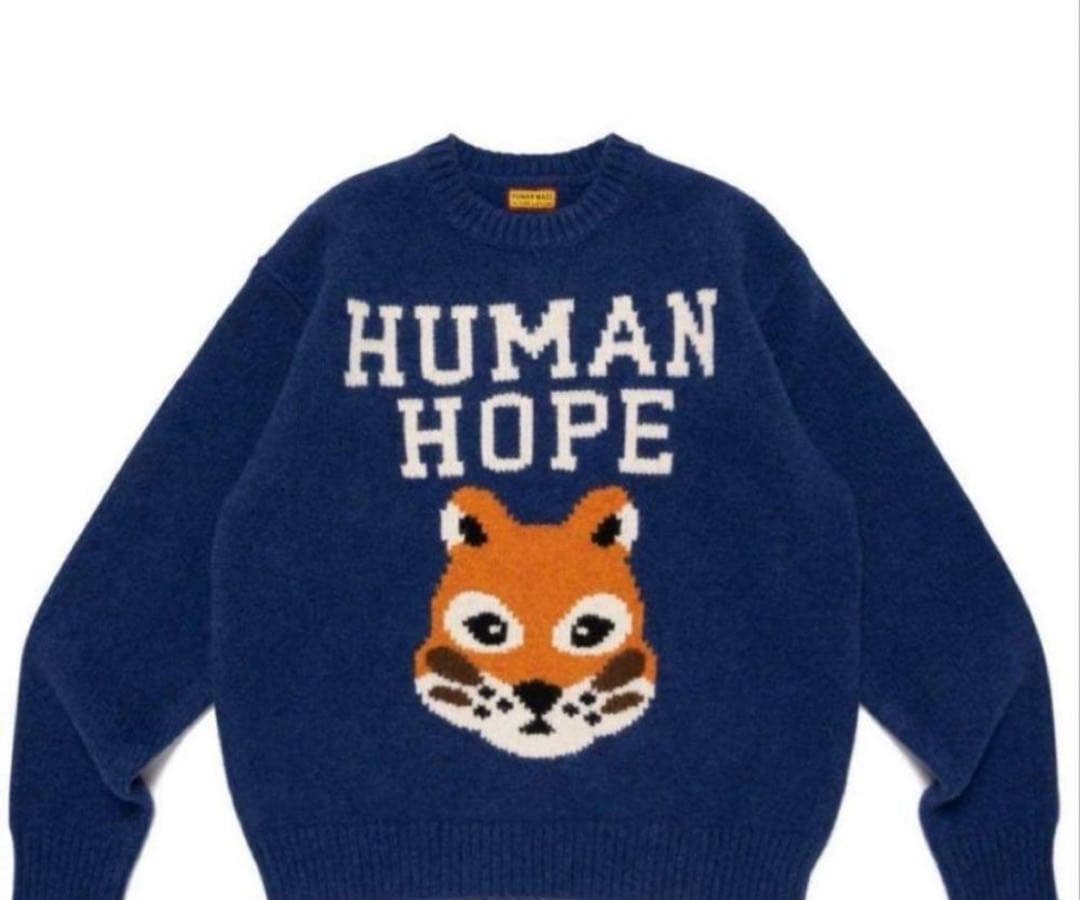 HUMAN HOPE LOW GAUGE KNIT Lサイズ HUMAN MADE HUMAN HOPE LOW GAUGE KNIT – HUMAN MADE Inc.
