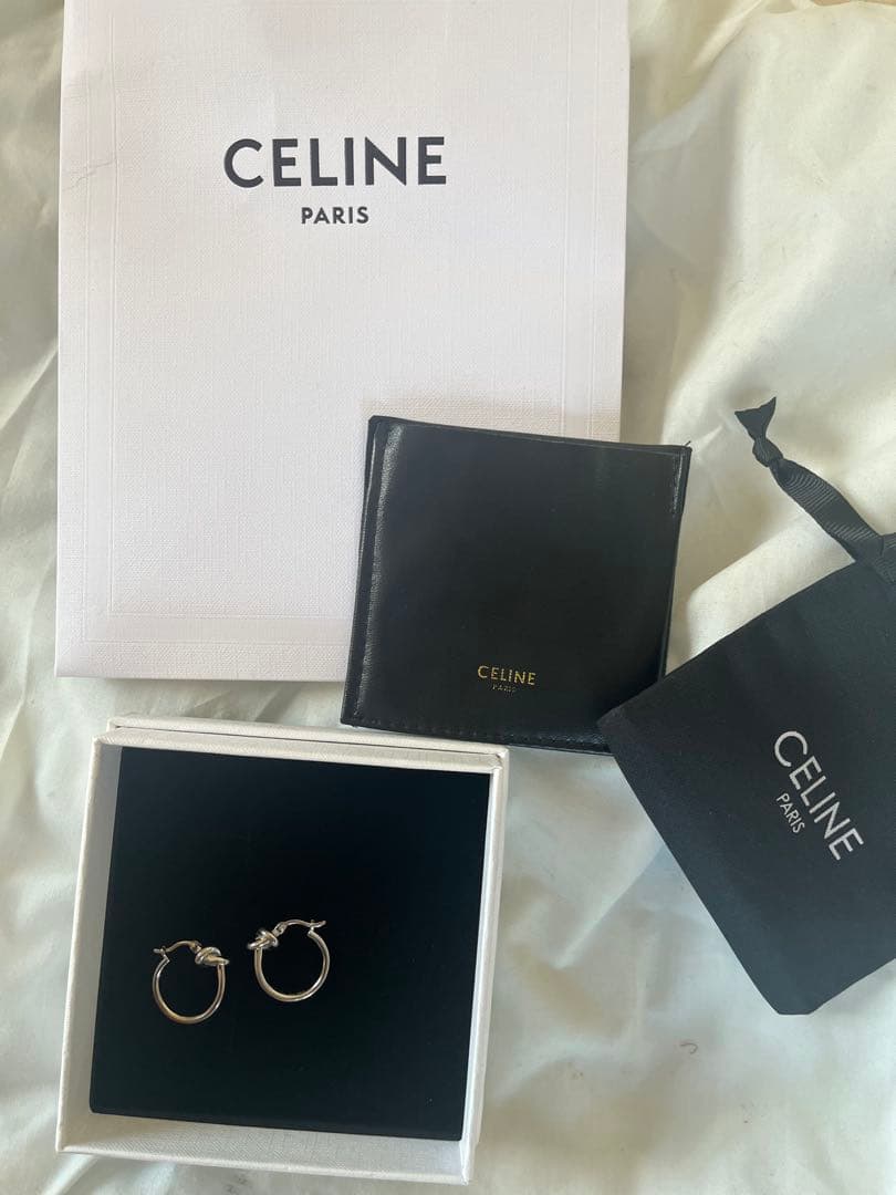 CELINE シルバー ピアス(両耳) セリーヌ ピアス トリオンフフリンジ 片耳 シルバー ユニセックス
